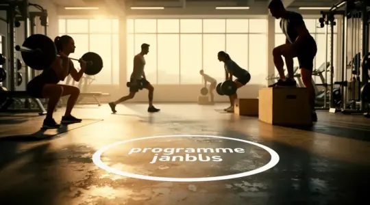 programme jambes en salle squat fentes soulevé de terre step-ups