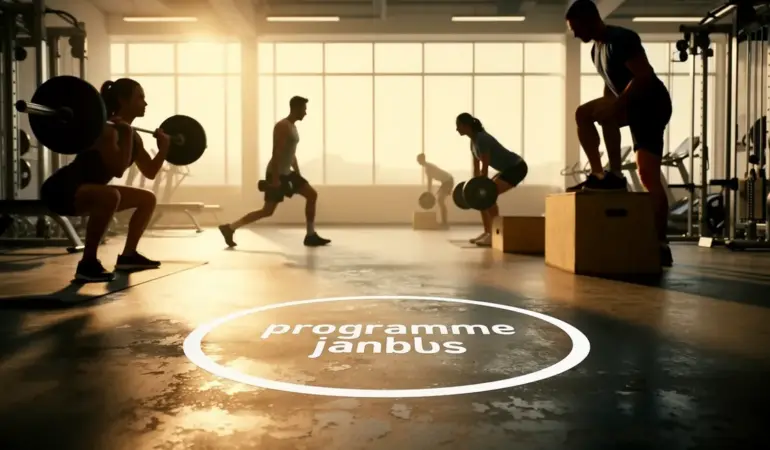 programme jambes en salle squat fentes soulevé de terre step-ups
