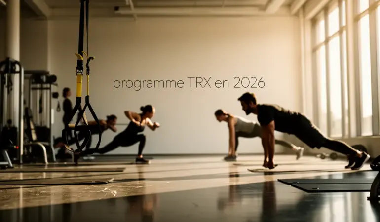 salle moderne avec trx accroche silhouettes entrainement
