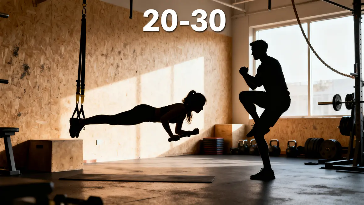 Programme TRX pour debutant et experimente duree 20-30 secondes