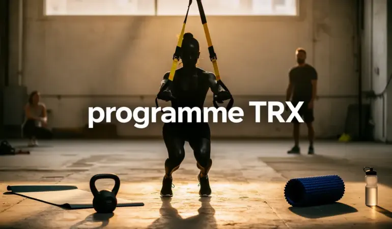 programme trx avec sangles de suspension en interieur ou exterieur