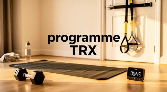 Espace entraînement avec TRX et accessoires