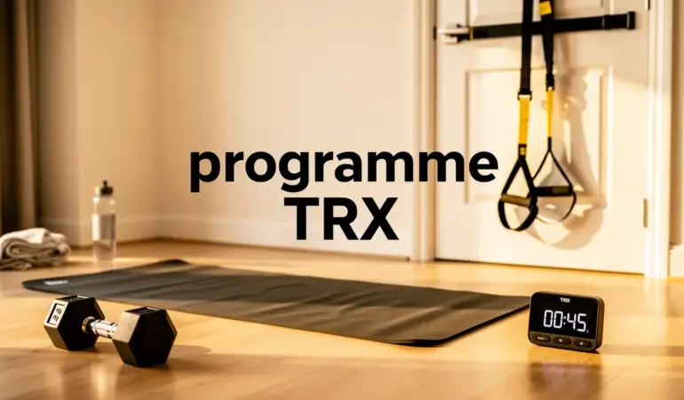 Espace entraînement avec TRX et accessoires