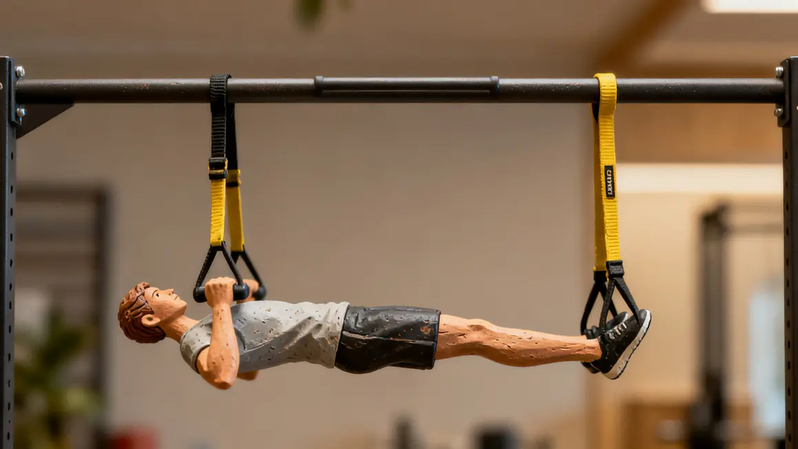 Exercice rowing programme TRX sangles et gainage