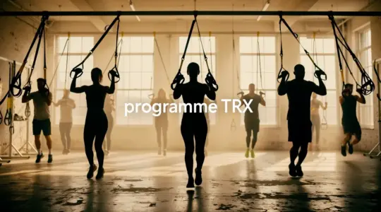 Silhouettes entraînement sangles suspension TRX photoréaliste