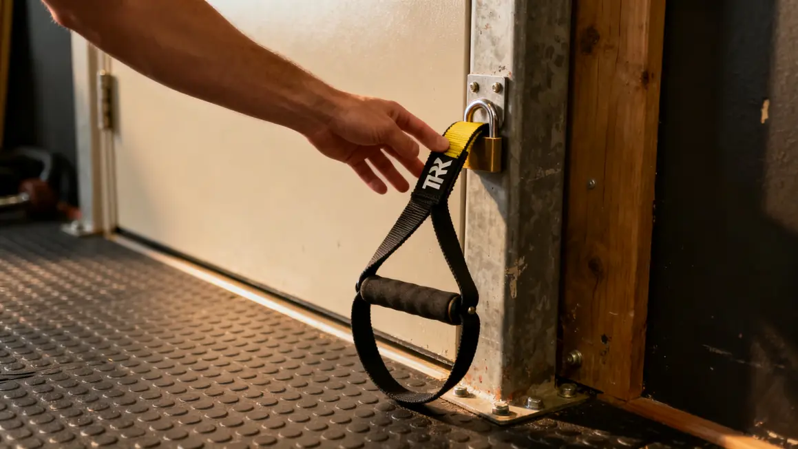programme trx verification ancrage sangle photo porte solide