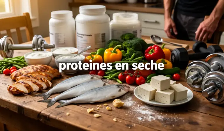aliments proteiques seche musculation sur table