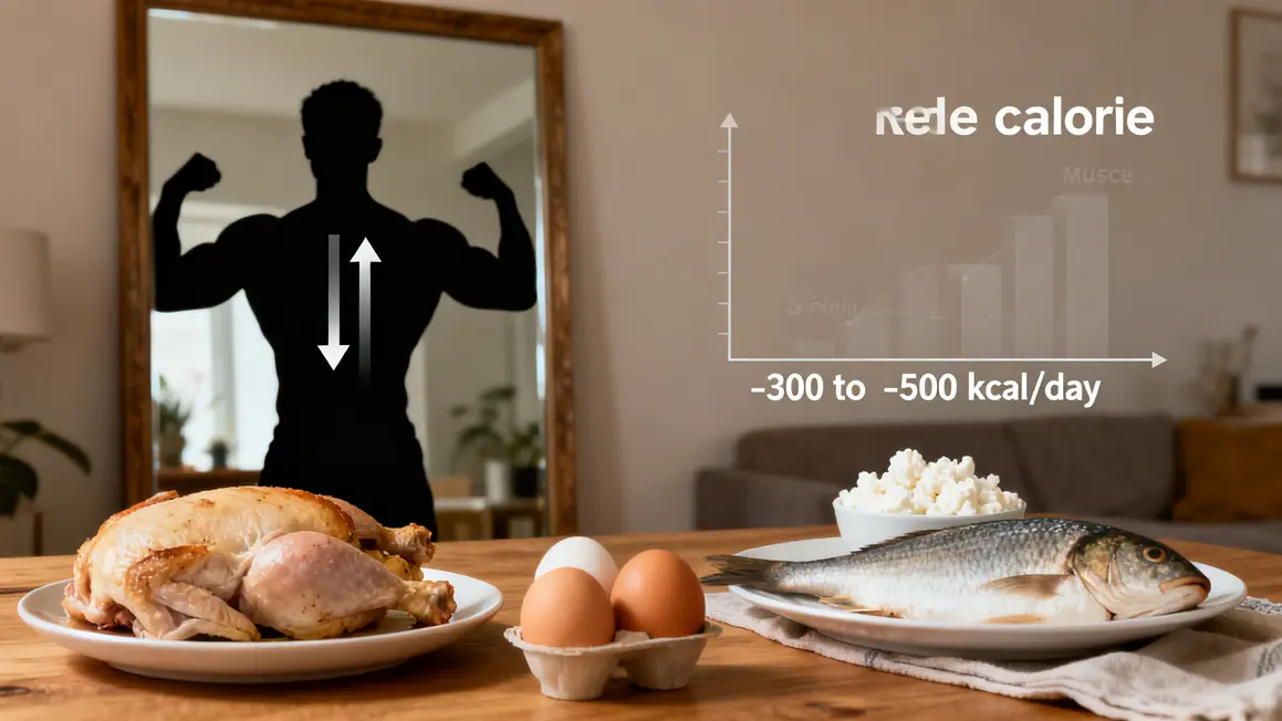 silhouette musculation deficit calories sources proteines seche