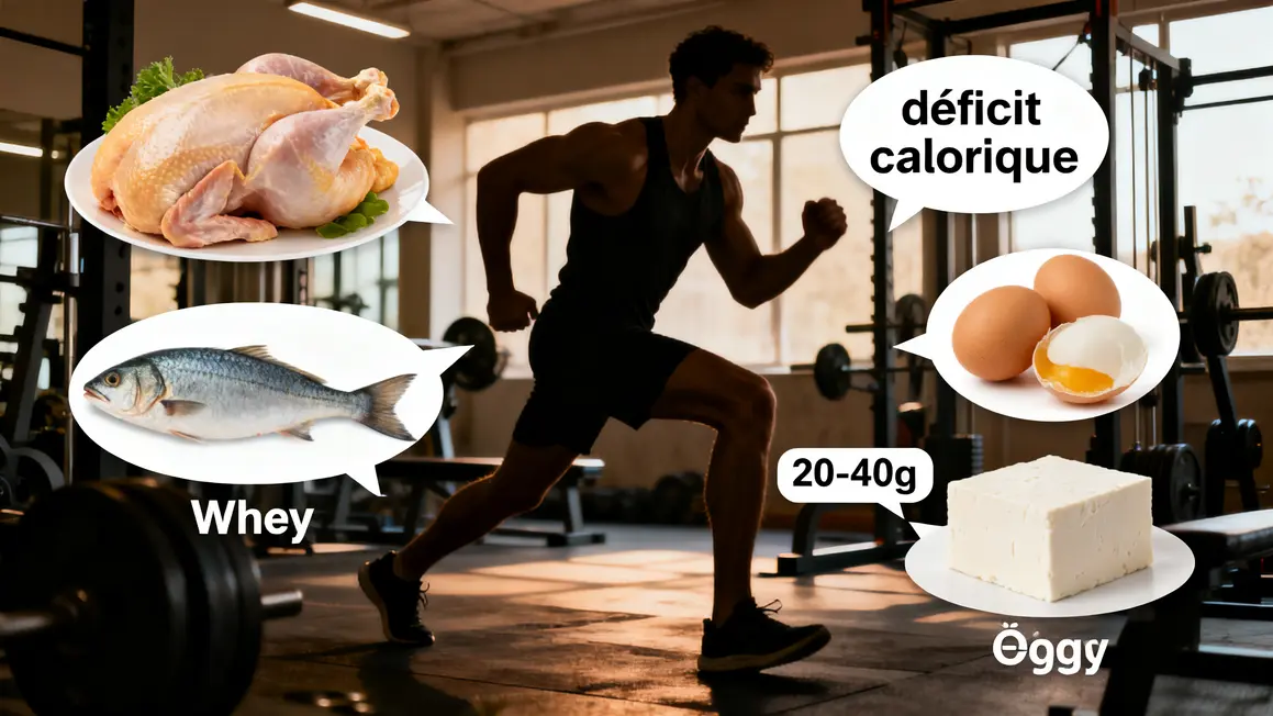 Silhouette musculation sources protéines sèche