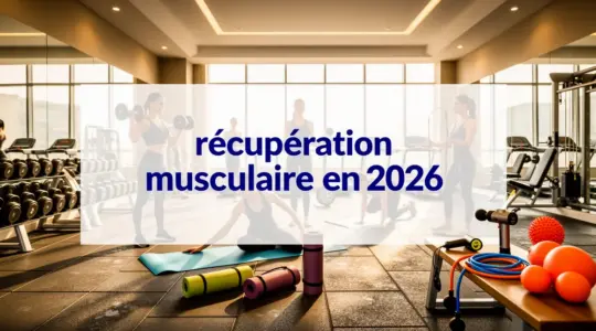 Récupération musculaire en salle de sport moderne 2026