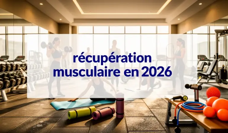 Récupération musculaire en salle de sport moderne 2026