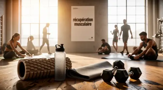 gymnase lumineux récupération musculaire accessoires sportifs