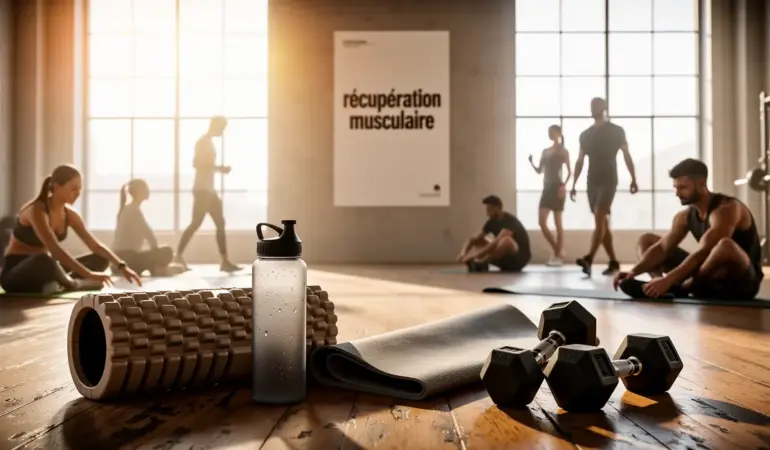 gymnase lumineux récupération musculaire accessoires sportifs