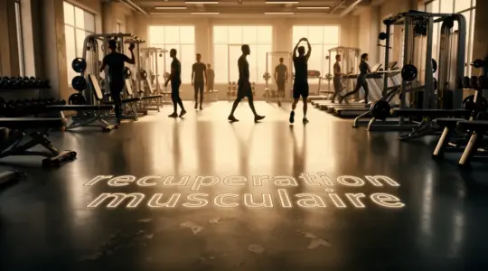recuperation musculaire gymnase silhouettes musculation