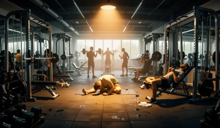 panorama salle de sport récupération musculaire
