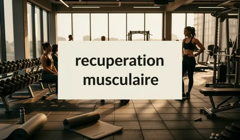 recuperation musculaire silhouettes salle sport