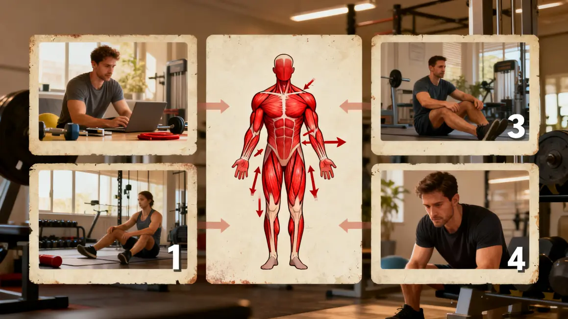 recuperation musculaire schema fibre réparation chronologie