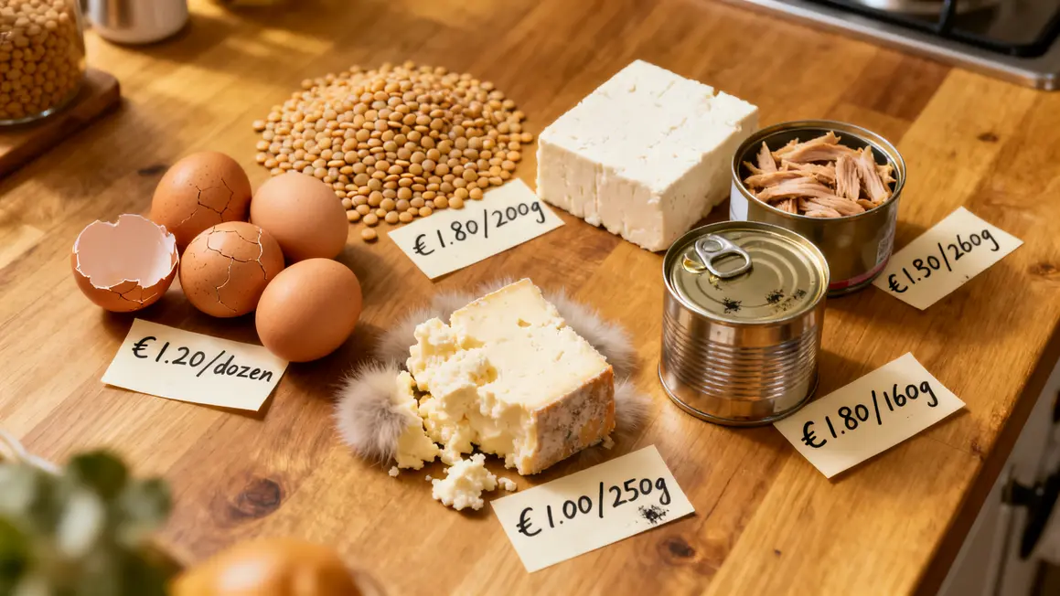Table aliments proteines budget seche 2026