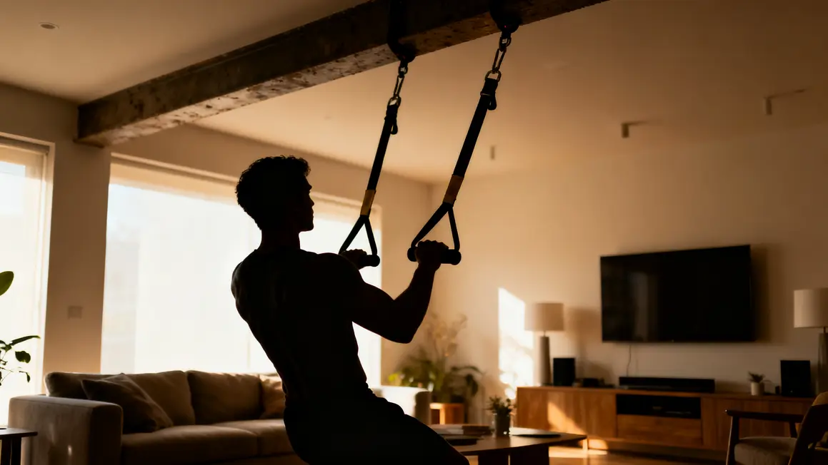 exercice tirage trx gainage sangles suspension