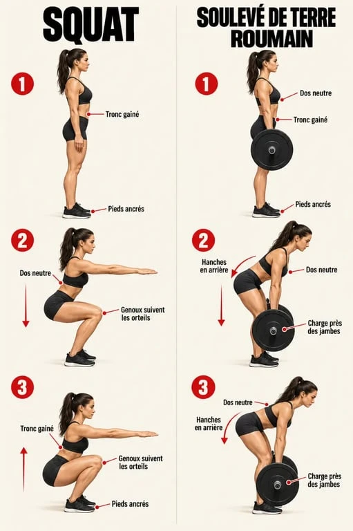Exécution technique des exercices de musculation des jambes