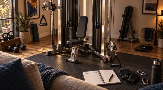Station de musculation multifonction Home Gym, poulie haute et basse