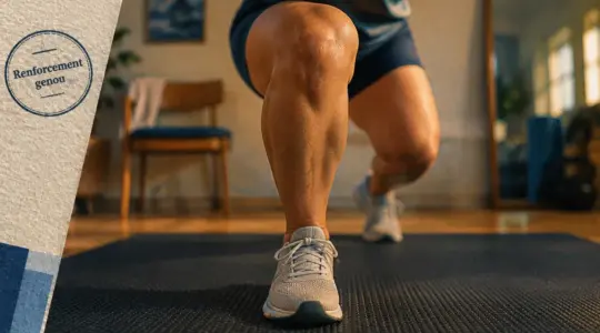 Renforcement musculaire genou : mini squat pour stabiliser le genou